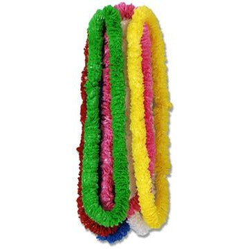 Assorted Colour Soft-Twist Poly Lei, 1.5 x 36 Inches