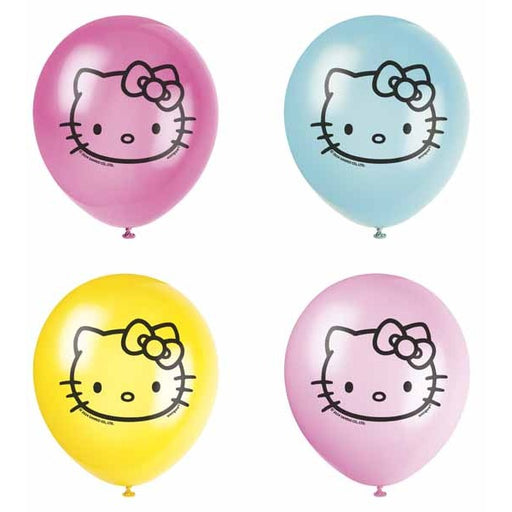 Hello Kitty 12-Inch Latex Balloons, 8-Pack