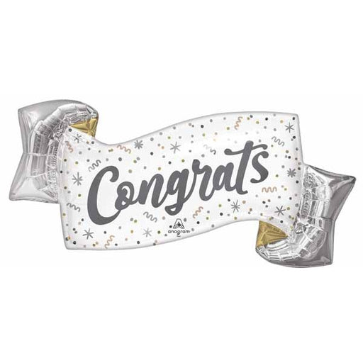 Elegant Congrats 39" Shaped Foil Balloon