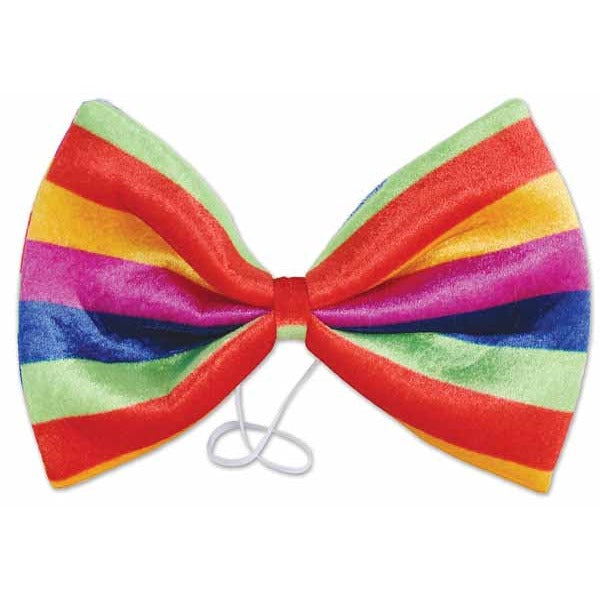 Jumbo Rainbow Bow Tie, 7.5 x 11 Inches