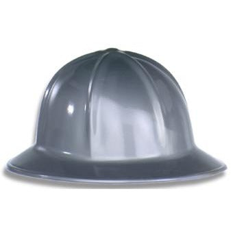 Silver Plastic Construction Helmet