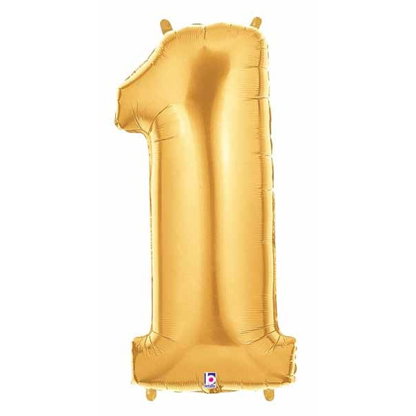 34-Inch Gold Number 1 Megaloon Balloon