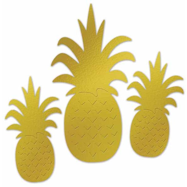 Double-Sided Foil Pineapple Silhouettes