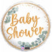Eucalyptus Baby Shower 18" Round Foil Balloon