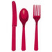 Peach Plastic Spoons, 24 Count