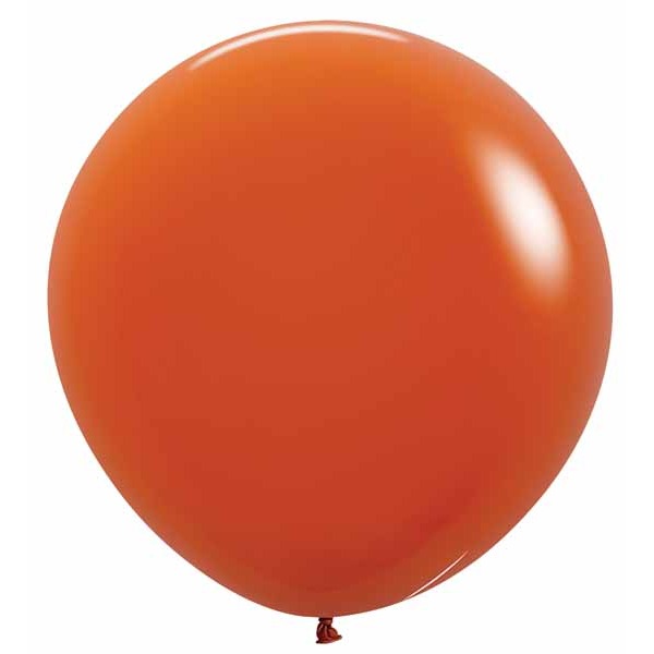 Sempertex Sunset Orange 24-Inch Latex Balloons, 10 Count