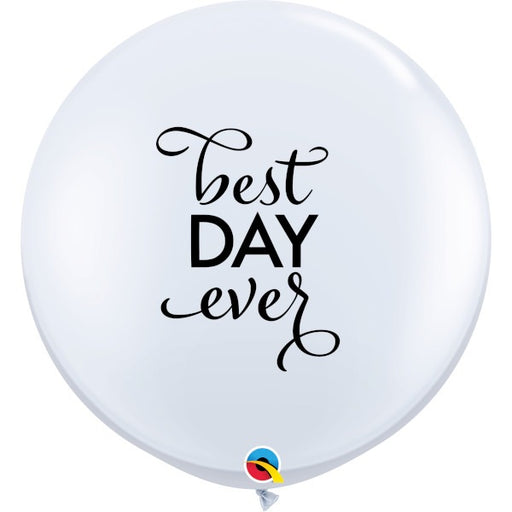 SIMPLY BEST DAY EVER 3' WHITE 2/BG