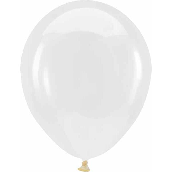 Anagram Crystal Clearz Clear 11-Inch Latex Balloons, 100 Count