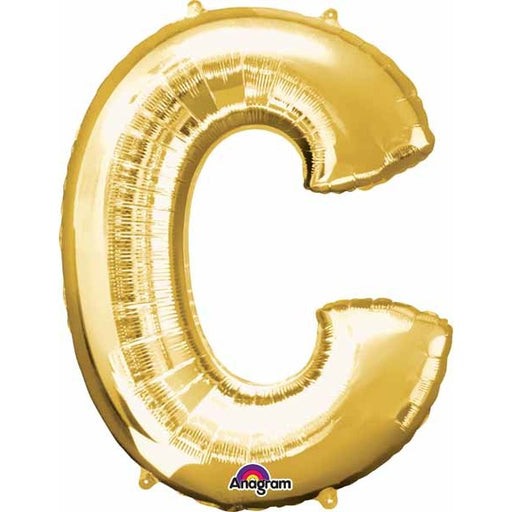 16 Inch Gold Letter C Foil Balloon