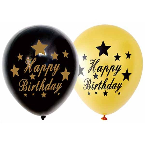 12" LATEX 8/PK BLACK