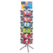 Black 48-Peg 4-Panel Balloon Floor Spinner Rack