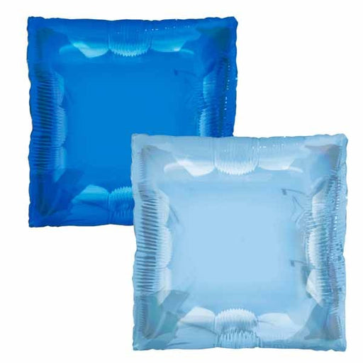 TUFTEX 24" SQUARED FOIL BLUE & BABY BLU