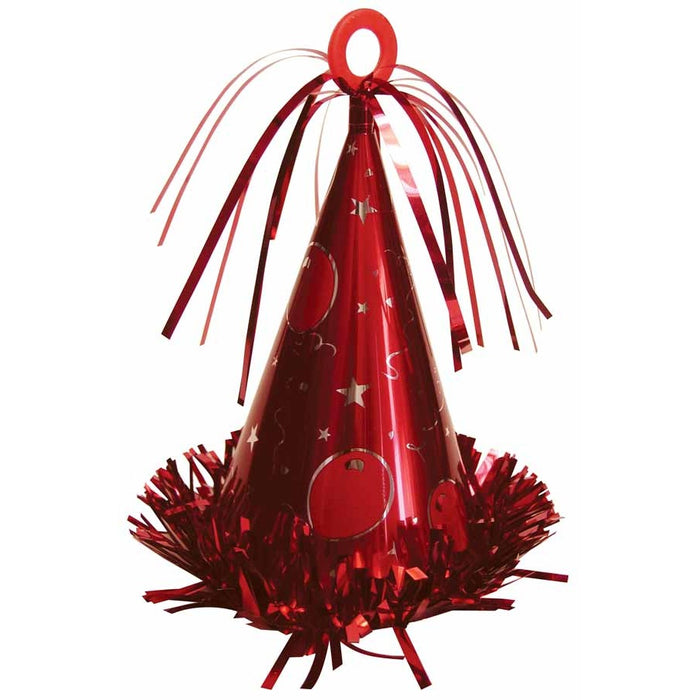 Red Party Hat Balloon Weight, 170 g