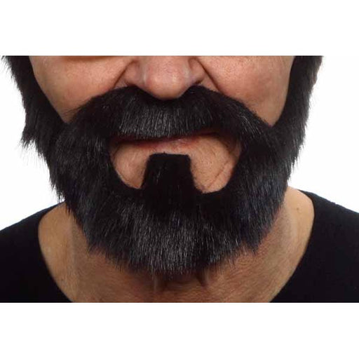 BEARD & MOUSTACHE BLACK 20CM X16CM