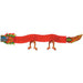 "6' Oriental Art-Tissue Dragon Decoration (1/Pkg)"