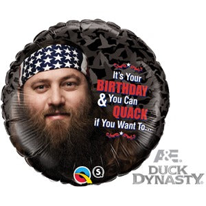 Duck Dynasty Birthday Quack 18-Inch Foil Balloon