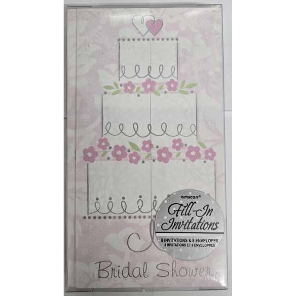 Sweet Romance Folded Invitations, 8 Pack
