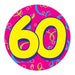 Jumbo 60th Birthday Button, 6 Inch
