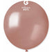 Gemar 19" Metallic Rose Gold Latex Balloons, 25 Count