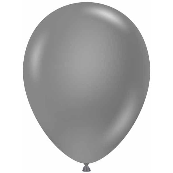 TUFTEX 11 Inch Metallic Silver Latex Balloons, 12 Pack