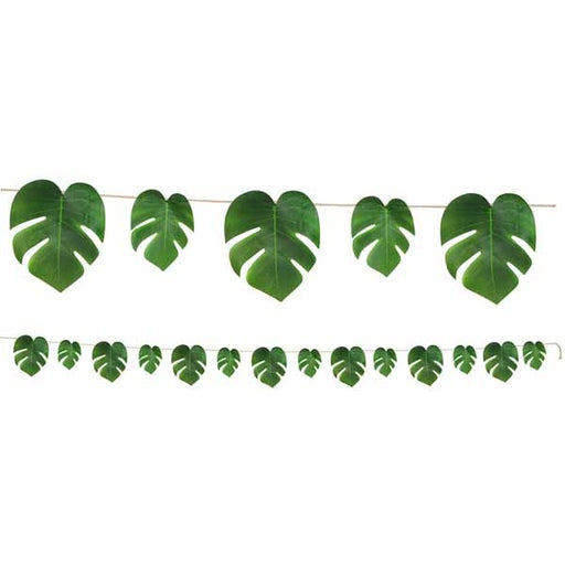 Tropical Palm Leaves Polyester Banner