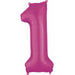 34-Inch Pink Number 1 Foil Balloon