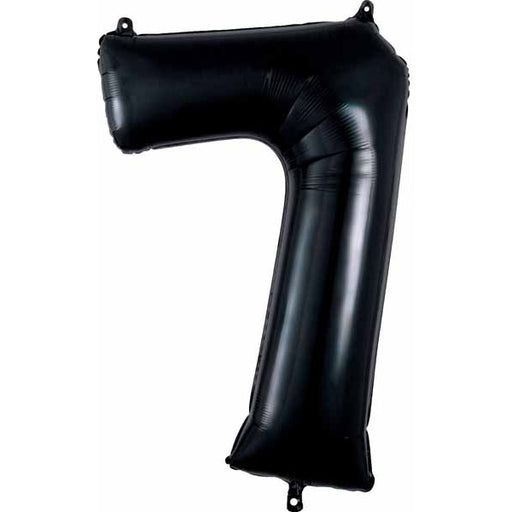 34 Inch Black Number 7 Foil Balloon
