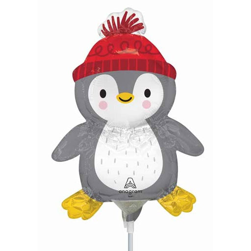 Frosted Penguin Mini Shape Foil Balloon