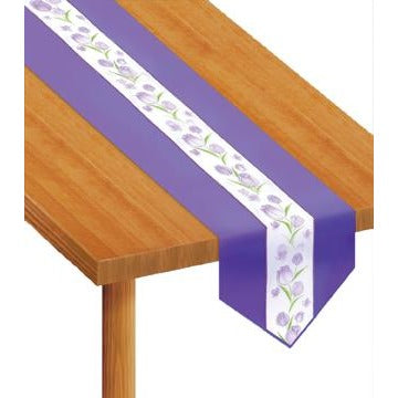 Spring Tulips Fabric Table Runner, 6 ft