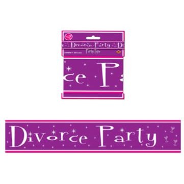 Ruban de fête « Fraîchement divorcé(e) »