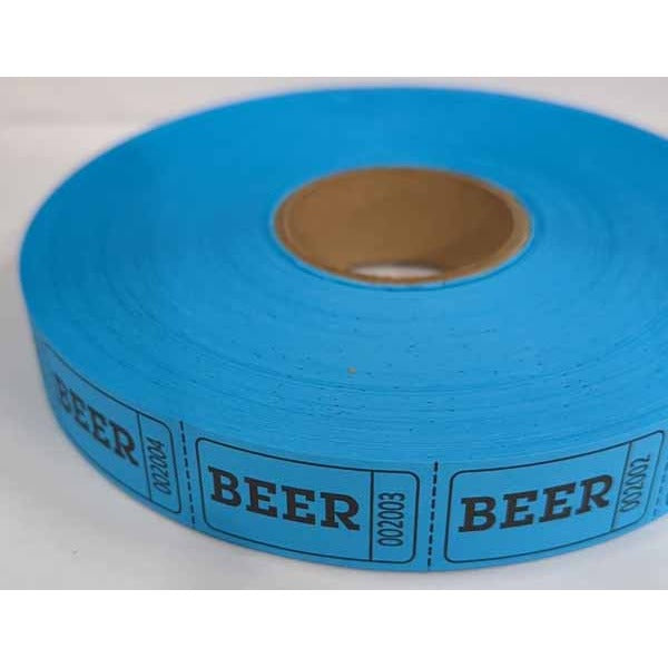 ROLL TICKETS 2000 BEER BLUE