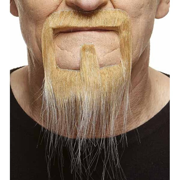 Blonde and White Costume Moustache and Beard