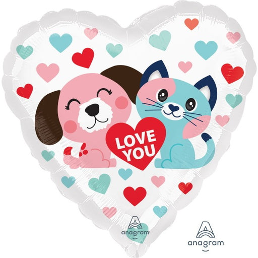 Pet Love 18-Inch Heart Foil Balloon
