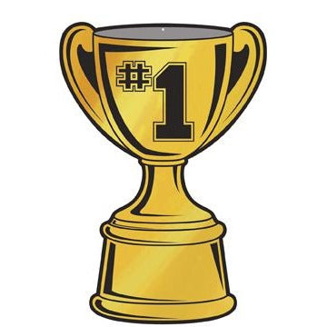 16-Inch Foil Trophy Cup Cutout