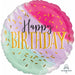 Watercolour Birthday Jumbo Foil Balloon, 28 Inch