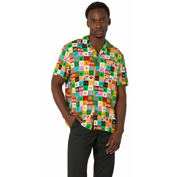 Suitmeister Minecraft Short Sleeve Shirt, Medium