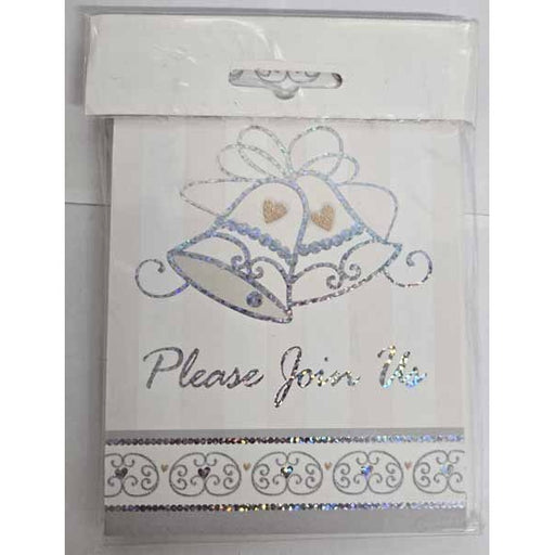 Dazzling Bells Folded Invitations, 8 Pack