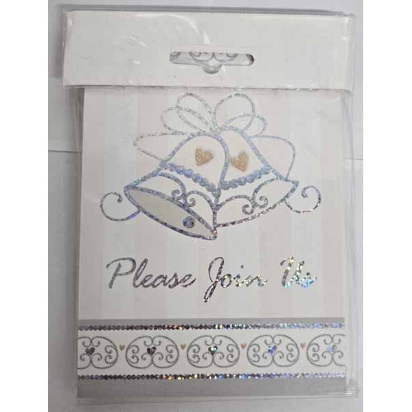 Dazzling Bells Folded Invitations, 8 Pack