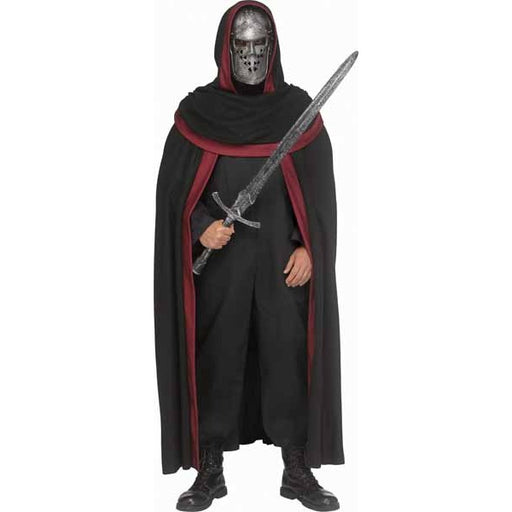 Iron Knight Adult Costume with Hooded Robe and Mask