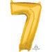 26 Inch Gold Number 7 Balloon
