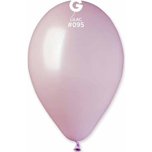 Gemar 12-Inch Metallic Lilac #095 Latex Balloons, 50 Pack