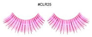Pink and Metallic Pink False Eyelashes, Colour 25