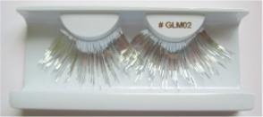 Silver Metallic False Eyelashes GLM02