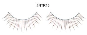 Brown Natural False Eyelashes NTR15