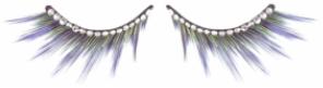 Blue and Green Rhinestone False Eyelashes