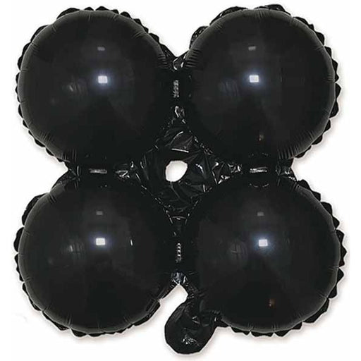 12 Inch Black Quad Arch Foil Balloon