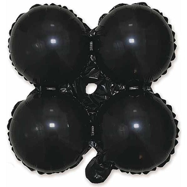 25-Inch Black Quad Arch Foil Balloon