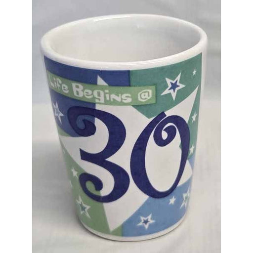 Birthday Shimmer 30th Birthday Shot Glass