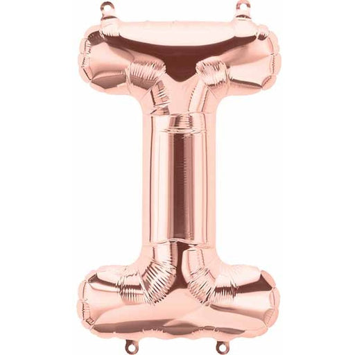 16-Inch Rose Gold Letter I Balloon