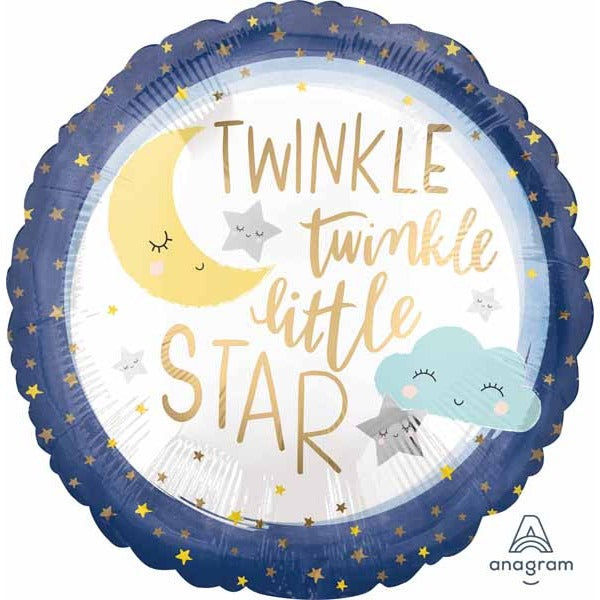 Twinkle Little Star 18" Round Foil Balloon